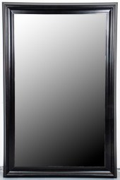 MODERN LARGE EBONIZED BEVELED
