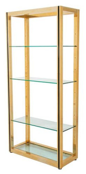 MODERN LEATHER MOUNTED BRASS &