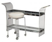 MODERN LUCITE, CHROME, AND LEA