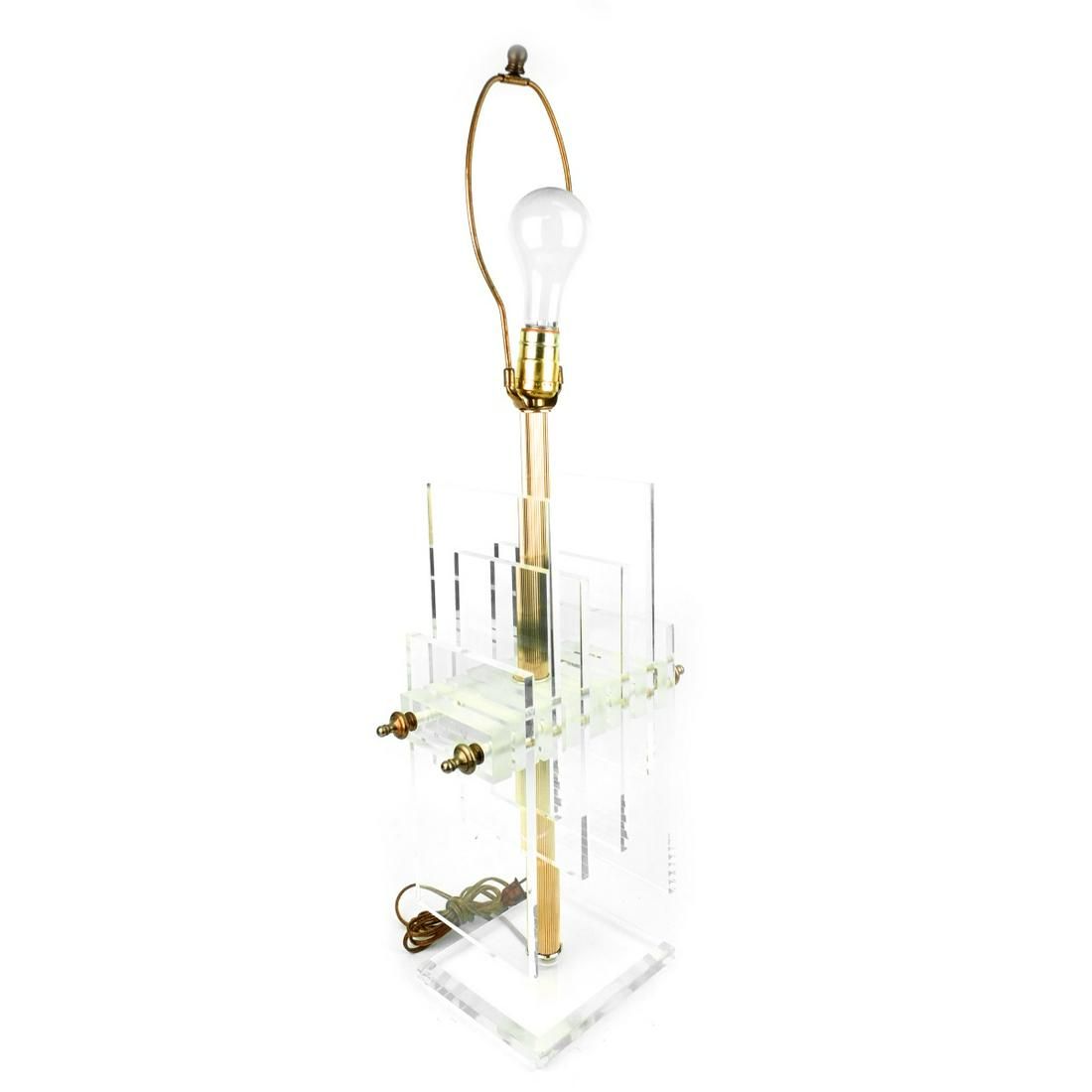 MODERN LUCITE LAMPMid Century