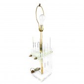MODERN LUCITE LAMPMid Century