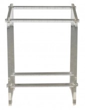 MODERN LUCITE TOWEL RACK Moder