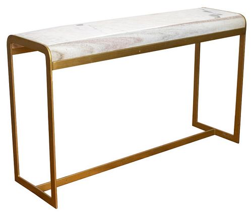 MODERN MARBLE TOP CONSOLE
