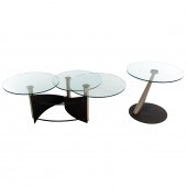 MODERN METAL & GLASS COFFEE &