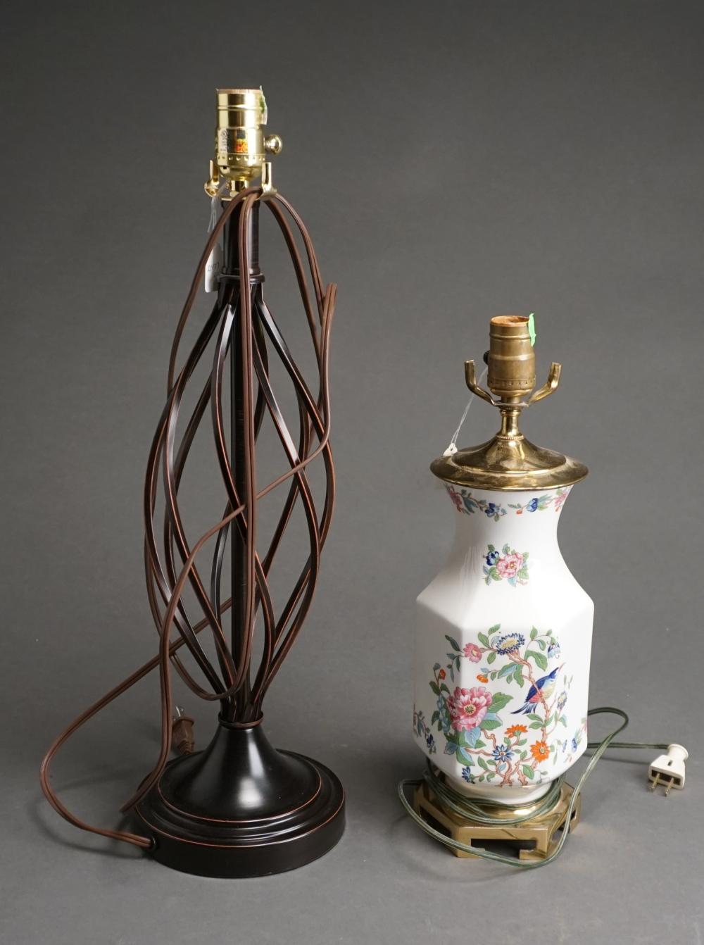 MODERN METAL TABLE LAMP AND ENGLISH