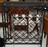 MODERN METAL WINE RACK & LUGGA
