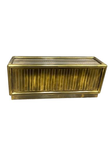 MODERN MID CENT GOLD BRASS CREDENZA