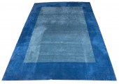 MODERN MINIMALIST BLUE RUG CAR