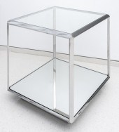 MODERN MINIMALIST CUBE CHROMED