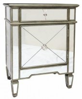 MODERN MIRROR PLATED BEDSIDE C