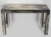 MODERN MIRRORED PARSONS TABLEM