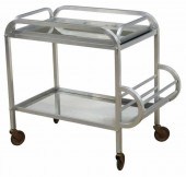 MODERN MIRRORED SILVER-TONE ME