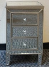 MODERN MIRRORED VENEER AND DIS