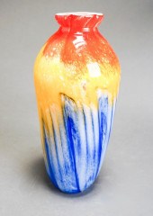 MODERN MULTICOLORED CASED GLAS