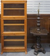 MODERN OAK BARRISTER-TYPE BOOK