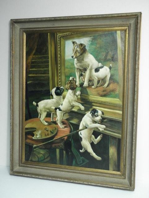 Modern oil on canvas painting