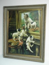 Modern oil on canvas painting