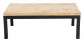 MODERN PARSONS TRAVERTINE STEE