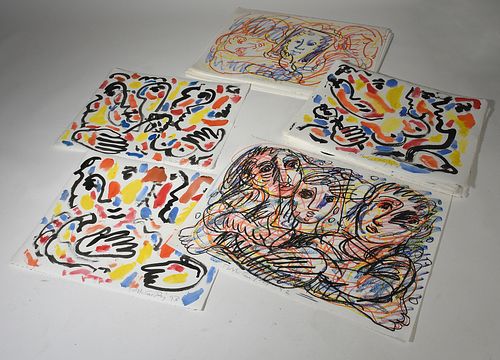 MODERN PASTELS AND WATERCOLORS BY