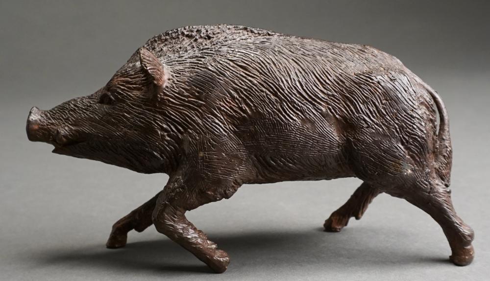 MODERN PATINATED BRONZE FIGURE OF A