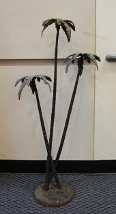 MODERN PATINATED WROUGHT IRON