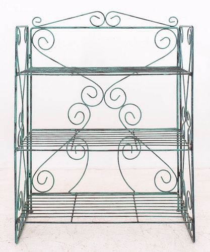 MODERN PATINATED WROUGHT IRON
