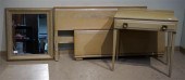 MODERN PICKLED OAK DOUBLE BED,