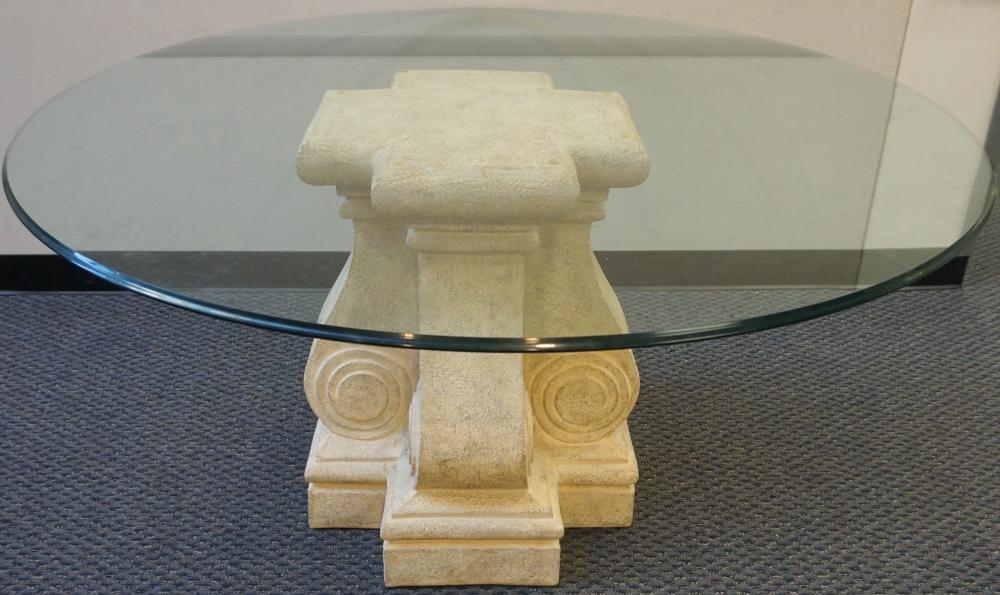 MODERN PLASTER COLUMN BASE AND