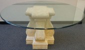 MODERN PLASTER COLUMN BASE AND