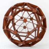 MODERN POLYHEDRAL PATINATED ME
