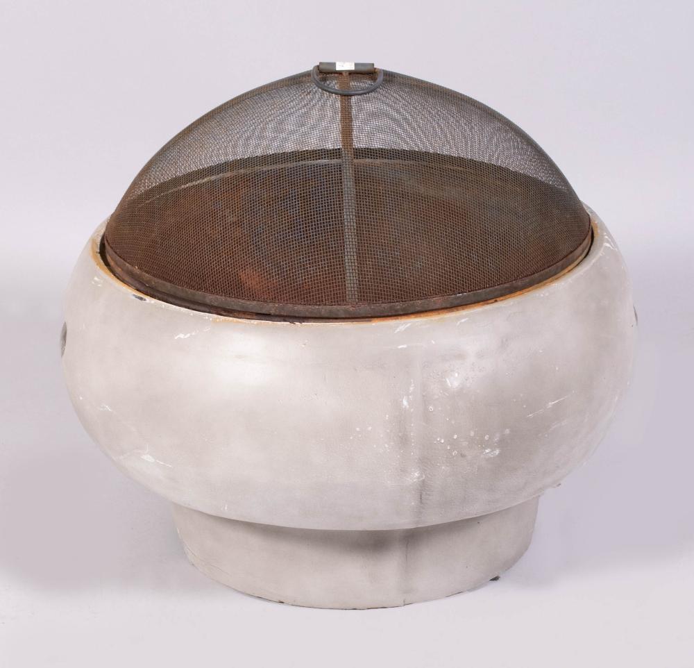 MODERN POTTERY FIRE PIT HEIGHT: