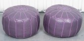 MODERN PURPLE LEATHER UPHOLSTE