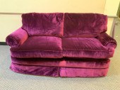 MODERN PURPLE VELVET UPHOLSTER