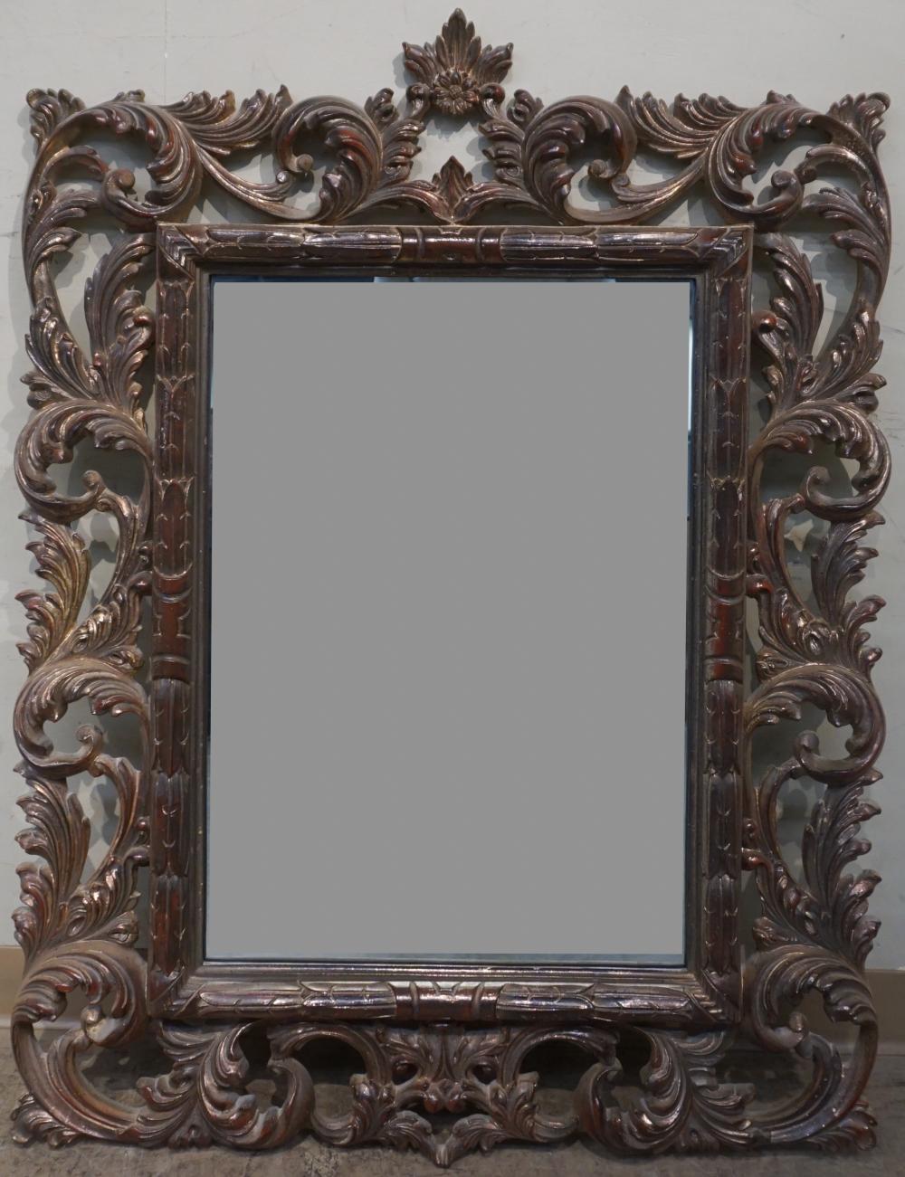 MODERN ROCOCO STYLE GILT/SILVERED