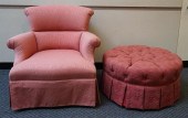 MODERN ROSE UPHOLSTERED CLUB C