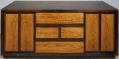MODERN ROSEWOOD AND STAINED OA