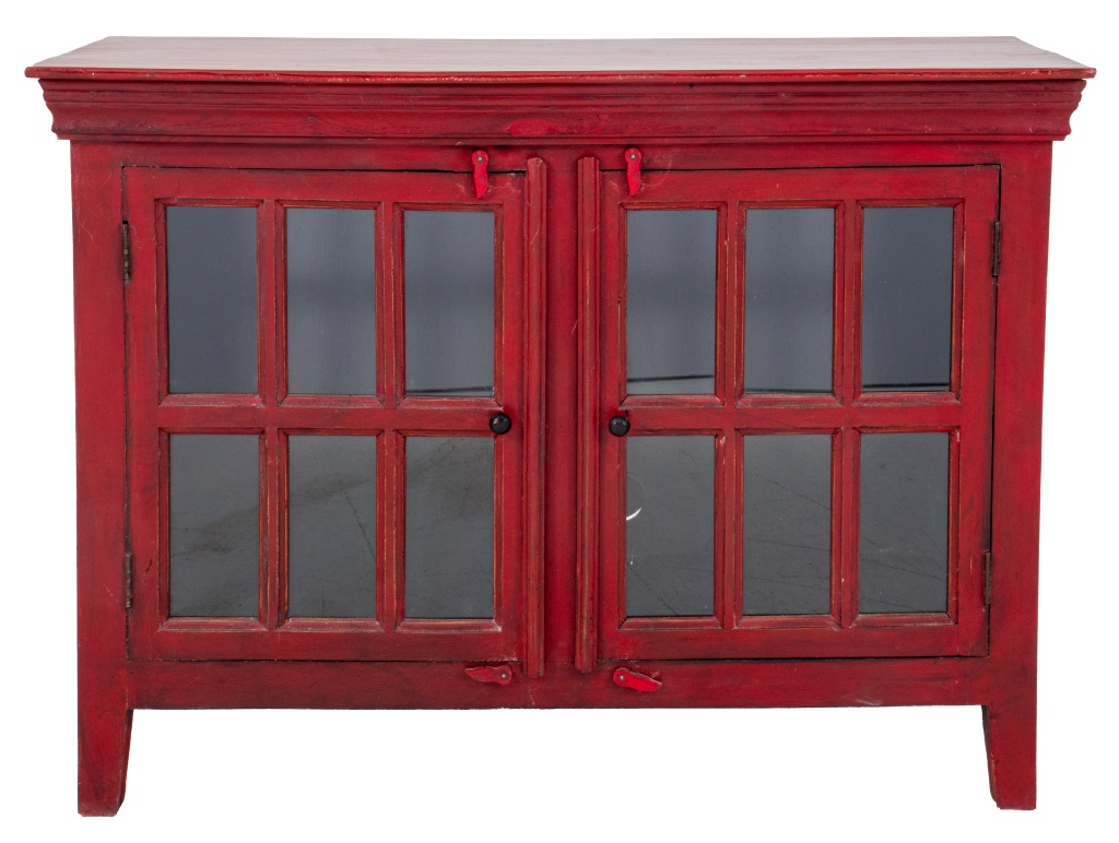 MODERN RUSTIC RED-PAINTED TWO