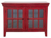 MODERN RUSTIC RED-PAINTED TWO