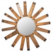 MODERN RUSTIC STARBURST WOOD W