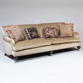 MODERN SAGE GREEN MOHAIR UPHOL