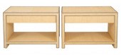 MODERN SEAGRASS END TABLES Mod