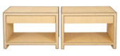MODERN SEAGRASS END TABLES<br>