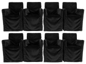 MODERN SET OF EIGHT UPHOLSTERE