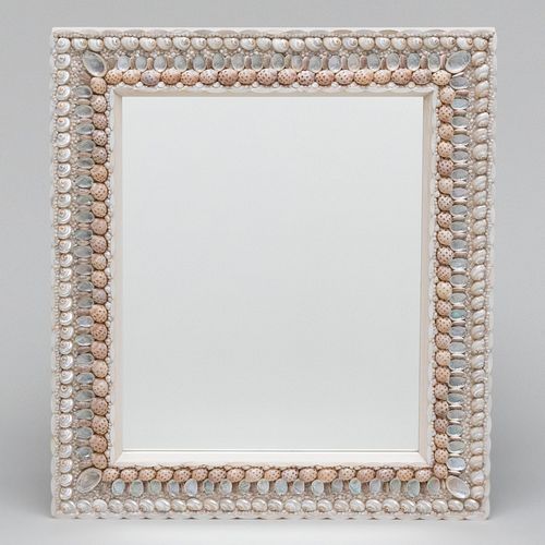 MODERN SHELL ENCRUSTED MIRROR36 x