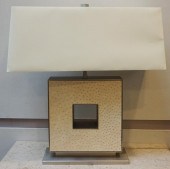 MODERN SILVER AND WHITE PAINTE