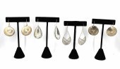 MODERN SILVER DANGLE EARRINGS
