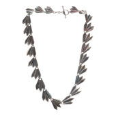 MODERN SILVER NECKLACE, ATT. S