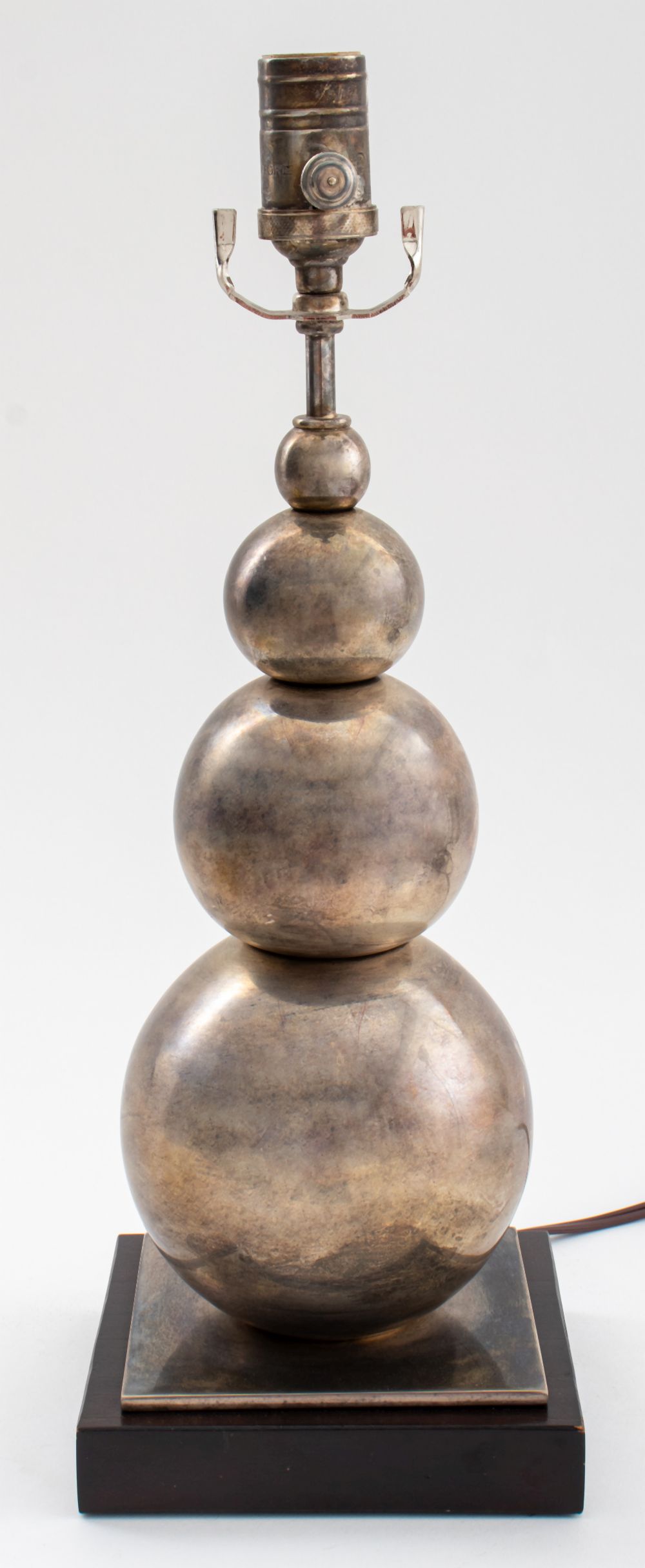 MODERN SILVERED METAL STACKED