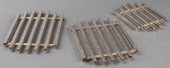 MODERN SILVERPLATE TRIVETS, 3