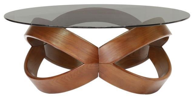 MODERN SMOKED GLASS-TOP